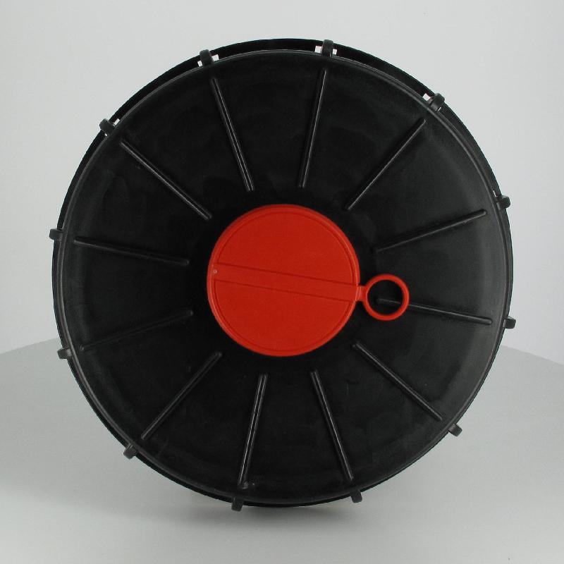 Couvercle Werit Ø 220 noir + bonde Femelle 2