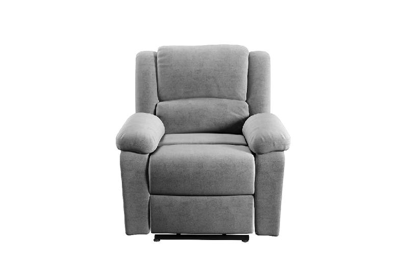 Fauteuil de Relaxation électrique  avec Releveur inclus -  Microfibre Gris_0