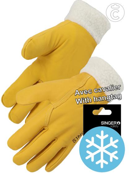 Gants cuir froid rembourré type maîtrise_0