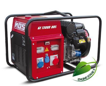 GE 13000 HBS Groupe électrogène MOSA - Essence Honda GX 630 - 11.5 kVA Triphasé - 6 kVA Monophasé - 50 Hz_0