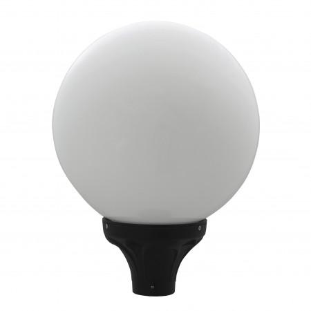 Luminaire pour mât Indura Globo - forme ronde - diamètre 25 cm - IP65 - E27 - résine noire_0