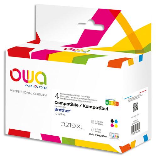 Owa p/4 cartouche jet d'encre compatible lc3219xl k10535ow_0