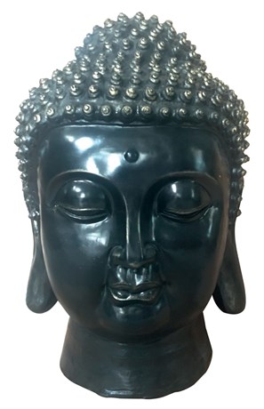 STATUE TÊTE DE BOUDDHA NOIR