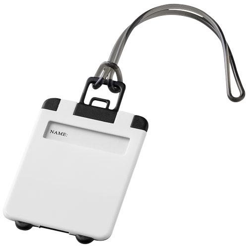 Étiquette à bagages Taggy 11989205 - avec cordelette gomme et étiquette d'identification en plastique ABS_0