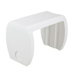 Tramontina-Tabouret/table basse Vira 37x42cm H60cm. Polyéthylène rotomoulé blanc. - blanc plastique 92722010_0