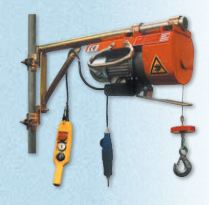 Treuil à tambour longitudinal et potence standard DM150/E - 150 kg Pro_0