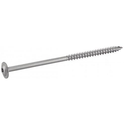 VIS À BOIS TÊTE LARGE PLATE INOX A2 FILETAGE PARTIEL - EMPREINTE TORX T40 8X120B50 ACTON