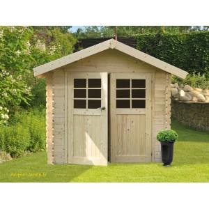 Abri de jardin en bois 28mm, chartres - s8307-sans plancher_0