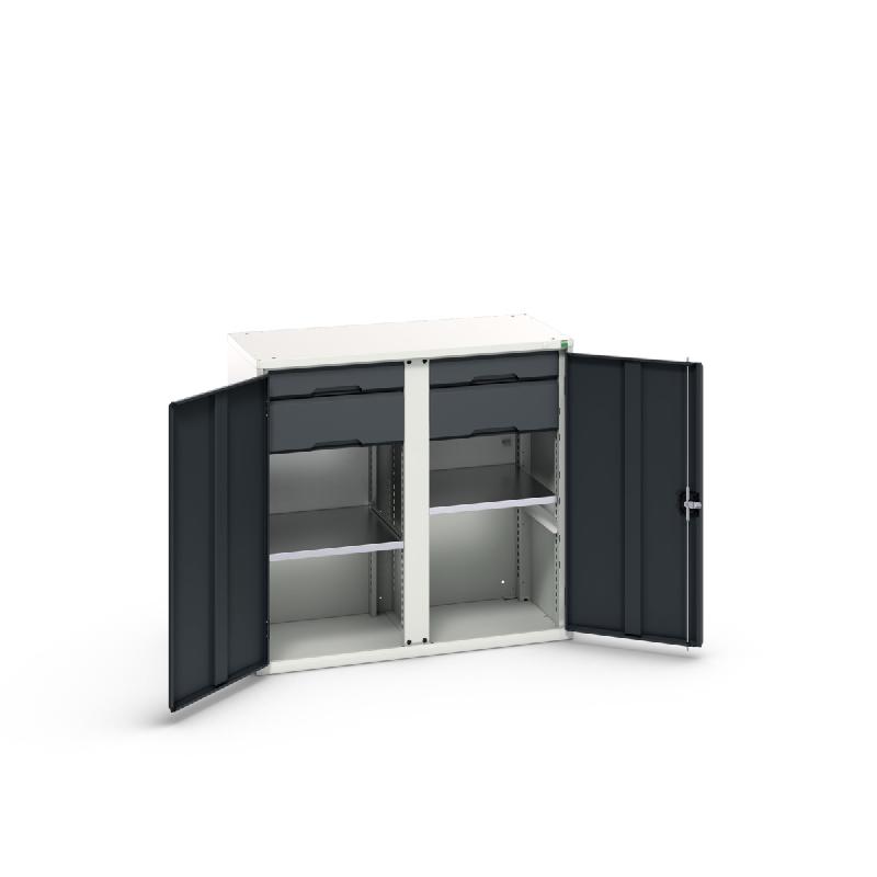 Armoire Polyvalente Verso - Réf : 16926556 - Châssis en acier robuste avec tiroirs et tablettes réglables_0