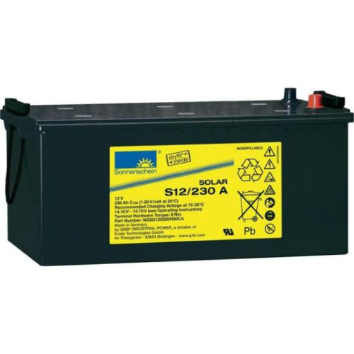 Batterie gel 12 v 230 ah S12/230A solar SONNENSCHEIN_0