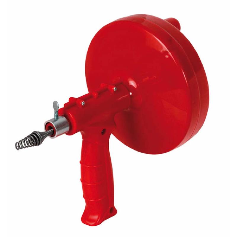 Déboucheur à tambour d'évier 5 m - PRFDT50PLUS - avec flexible en acier et entraînement perceuse_0