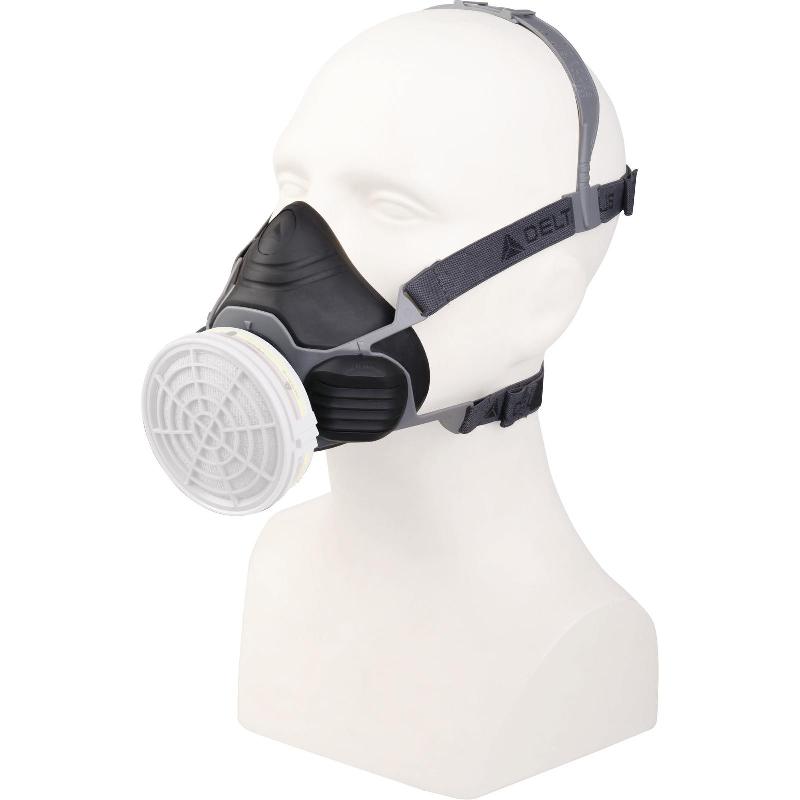 Demi-masque nu tri-matière M6100 - Confortable avec ancrage à baïonnette M6000_0