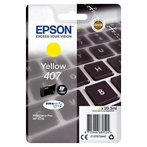 Epson 407 Cartouche d'encre originale (C13T07U440) - Jaune_0