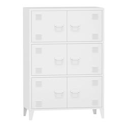 Helloshop26 - Armoire de bureau casier de bureau meuble de rangement pour salon bureau chambre atelier métallique acier 113 x 80 x 03_0006324 - 30017_0