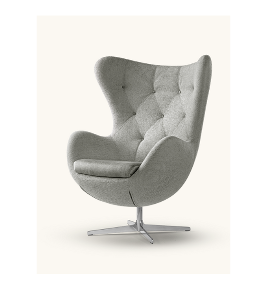 Fauteuil lounge - Pieds métal, revêtement au choix, pieds pivotant - Moscovo_0