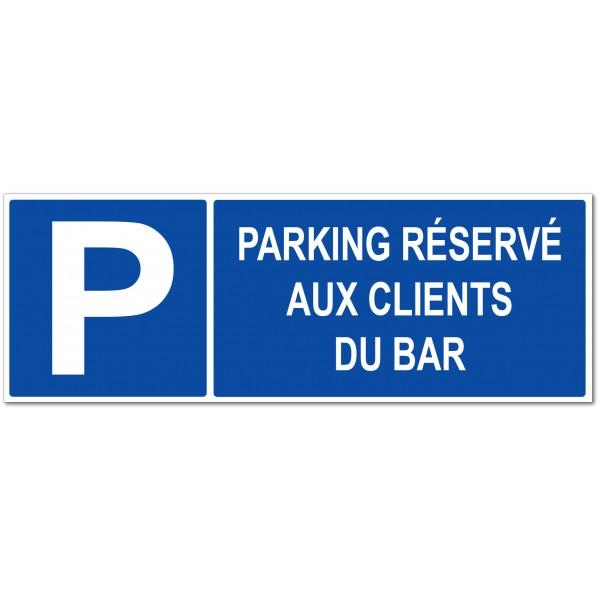 Panneau et autocollant Parking Bar - Adhésécure - Fabrication française - Usage intérieur/extérieur_0