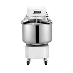 Pétrin à pâte 50 Litres sur roulettes 2 vitesses avec tête et cuve fixe (380V) PREMIUM - GOLDINOX - inox 3701770822102_0