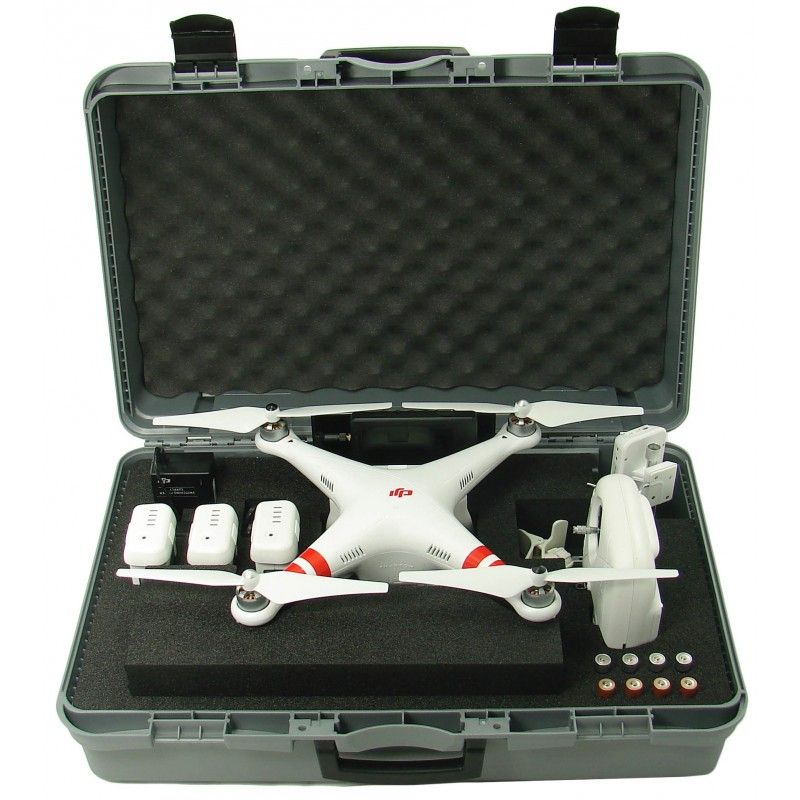 Phantom 2 multi compatible - Mallette de rangement pour drone DJI Phantom 2 Vision+ - Caltech VG-P2MC - plastique et mousse haute densité_0