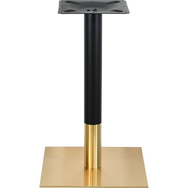 Pietement FROMY acier base carrée - Collection Néo Chic - Référence 15730023NOIRGOLD_0
