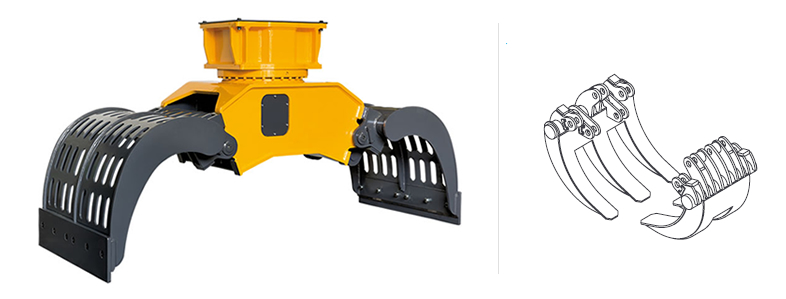 Pinces multi-grab IMG 600H - Indeco Ind. Spa - Haute performance pour démolition et manutention_0