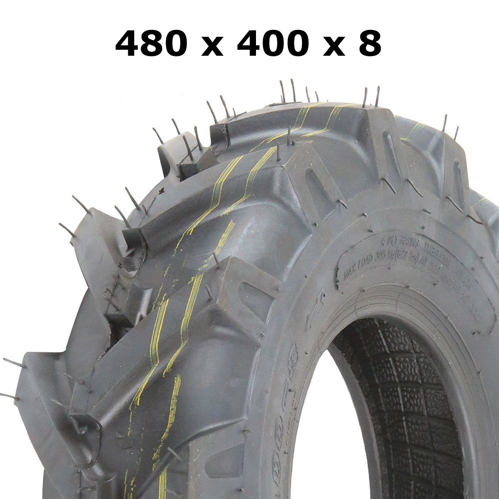 Pneu 8 pouces pour espace vert - 4.80/4.00-8 profil agraire - usage agricole hors route_0