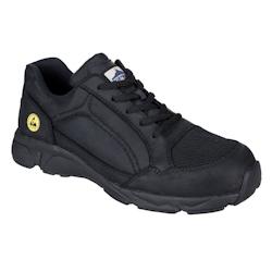 Portwest - Baskets de sécurité basses en Compositelite ESD TEES S1P Noir Taille 40 - 40 noir matière synthétique 5036108321315_0
