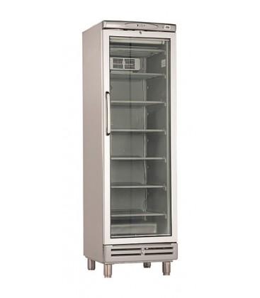 Vitrine verticale négative TCF 400 G - Froid statique - Extérieur inox - Porte réversible - 6 grilles fixes_0