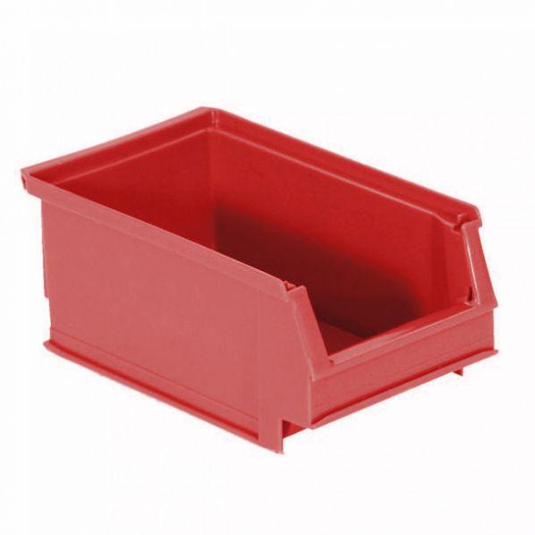 Bac à bec profondeur 160 mm rouge - capacité 1 litre - lot de 25 - robuste et indéformable_0