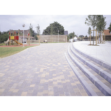 Bordure T1 béton classe U - longueur 1m - gris naturel - non franchissable - pour voiries urbaines_0
