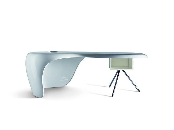 Bureau de Direction Uno - Dellarovere - Blanc, Gris_1