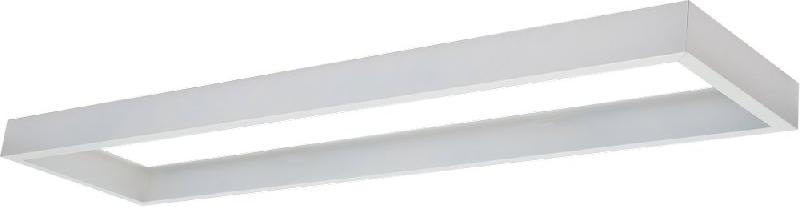 Cadre pour dalle LED - Kit de montage en saillie pour dalles 1200x300 - Finition blanche_0