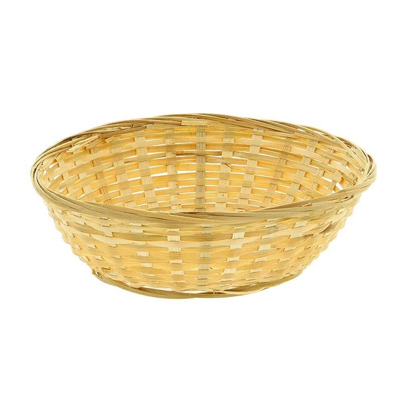 Corbeille bambou Chine Ø23x8cm Lot de 6 -_0