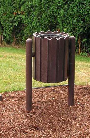Corbeille monobloc SCORI - facile à nettoyer - 55 litres environ - ADS Equipements Eurl - disponible avec support rotatif ou couvercle_0