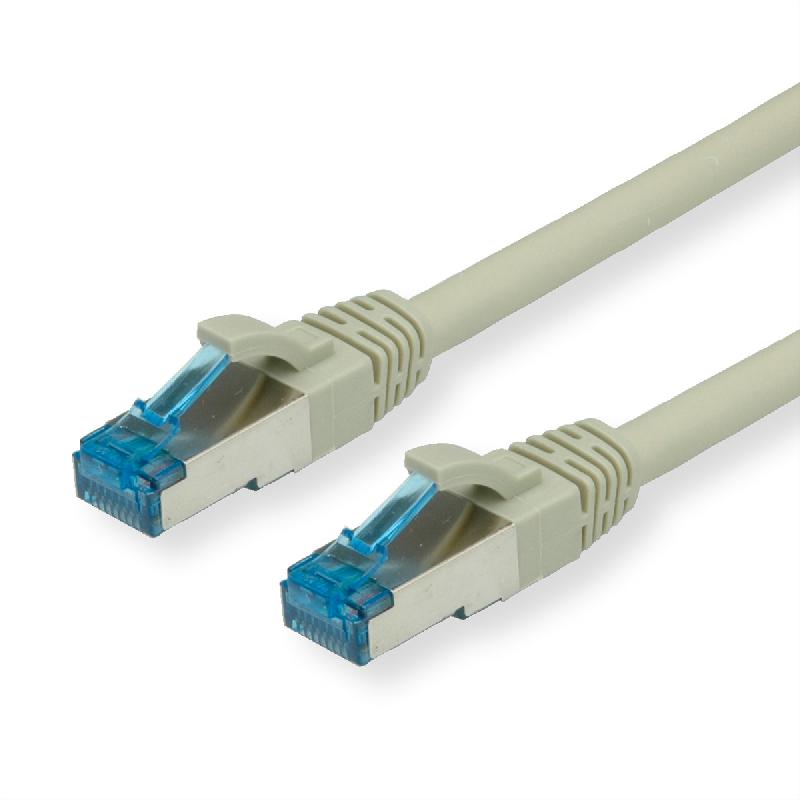 Cordon VALUE Cat.6A (Classe EA) / 10 Gigabit S/FTP, LSOH, gris, 1 m_0