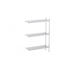Distform Rayonnage en Acier Inoxydable d'Angle 1030 à 1960 mm 3 Niv P400 Acier inoxydable 1130x400x400x1800mm - 641094568726_0
