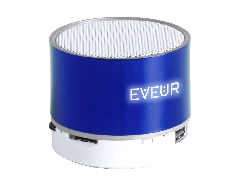 Enceinte Bluetooth - boîtier plastique - LED gravure lumineuse - fonction mains libres, radio et lecteur micro SD_0