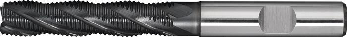 Fraise deux tailles DIN 844 type HR - D. Nominal 20 mm - HSS-Co PM ALCRONA - DIN 1835 B - 4 lames longues - PROMAT_0
