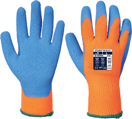 Gant cold grip  orange bleu a145, l_0