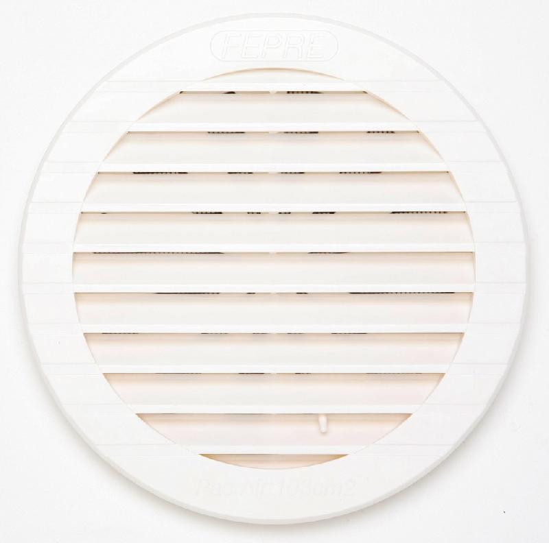 Grille d'aération ABS naturel - Diamètre 19 cm - Réglable et anti-insectes_0