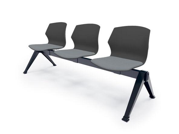 Banc d'accueil 3 places français coque plastique Grabb_0