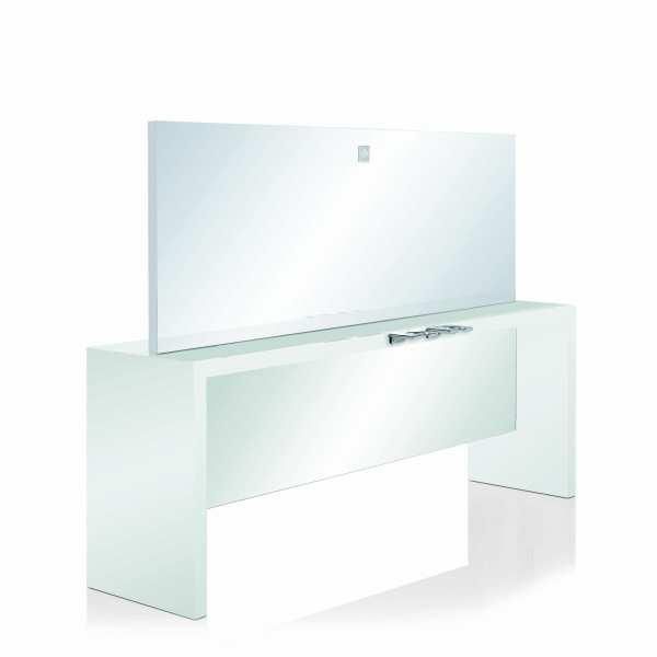 Coiffeuse Krystalik II 4P - stratifié au choix - 4 porte-séchoirs et 4 prises - modèle FF 6120_0