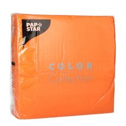 Papstar Serviettes, 1 pli pliage 1/4 33 cm x 33 cm orange - papier 86333_0