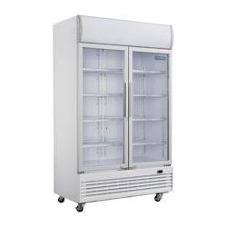 Polar Réfrigérateur à porte vitrée double série G avec Light Box 950 ltr._0