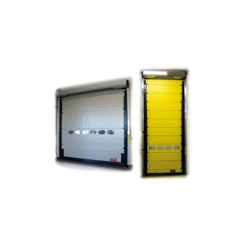 Porte rapide MAVIROLL - souple - intérieure - versions galva, époxy, ou inox - système breveté Traficontrol_0