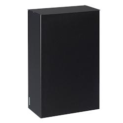 Rossignol - Poubelle murale 10L avec étriers MANGA - acier poudré anti-UV - gris manganèse - gris métal 51347_0
