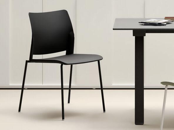 Siège visiteur Alpha Cadeinor - petit prix - H81 cm - P52 cm - Tissu Camira - Fabriqué au Portugal_0