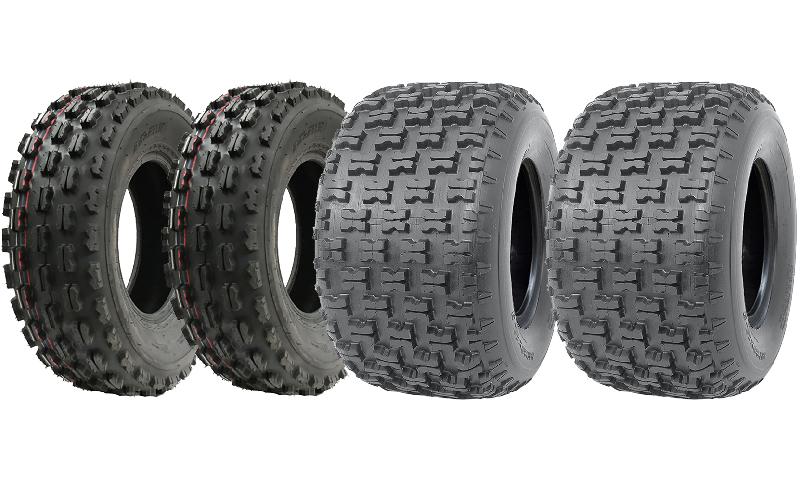 Pneus Slasher ATV quad 21x7-10 /20x10-9 Wanda Race road legal E marked, Lot de 4_0