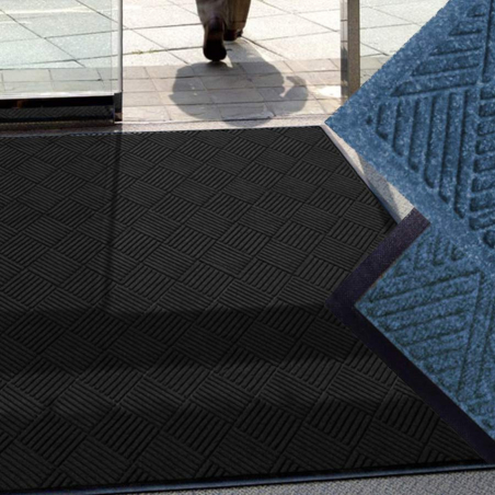 Tapis d'entrée haute qualité en PET - Absorbant, antifeu, grattant - Usage intérieur et extérieur_0