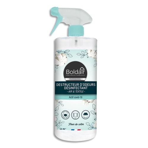 Boldair - Destructeur d'odeurs désinfectant 500ml - Parfum fleurs de coton_0