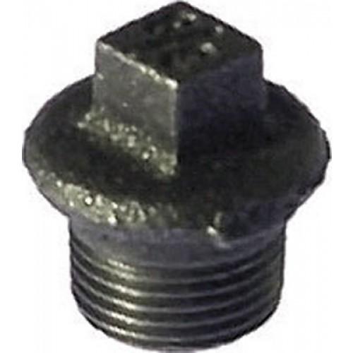 BOUCHON FONTE MÂLE - FILETAGE 15/21 NOIR CODITAL